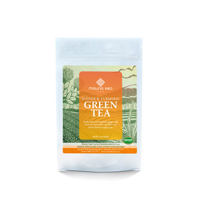 Ginger and Turmeric Green Tea - Mauna Kea Tea